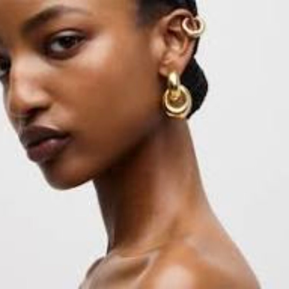 J Crew Rounded Chainlink Earrings